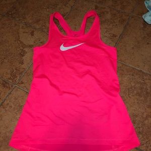 Nike bright pink tank